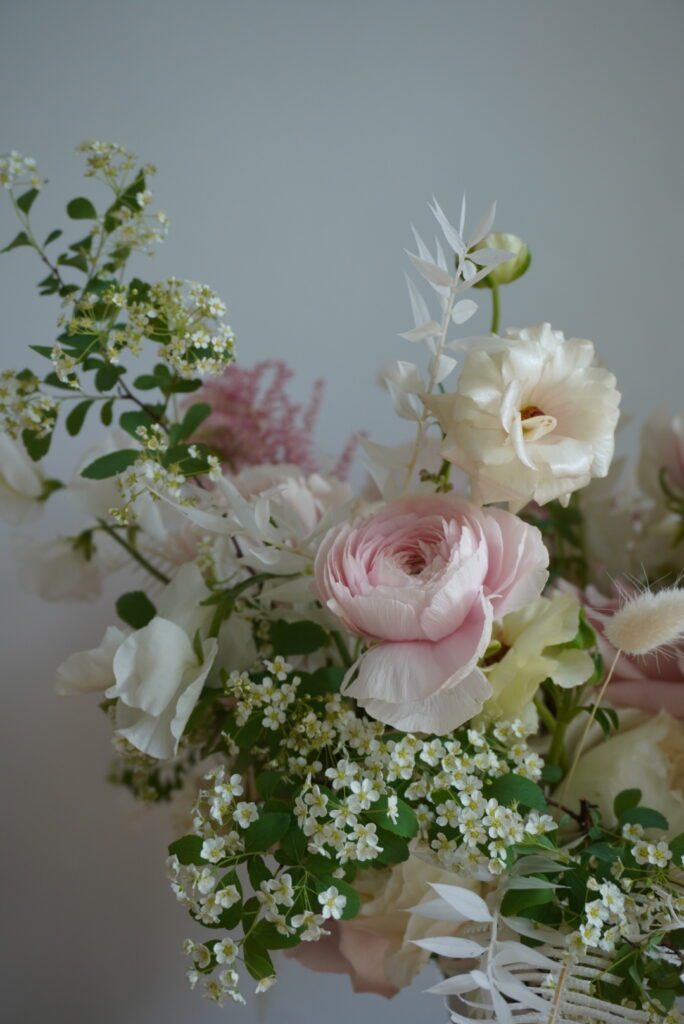 A bridal bouquet built by Tula Rose