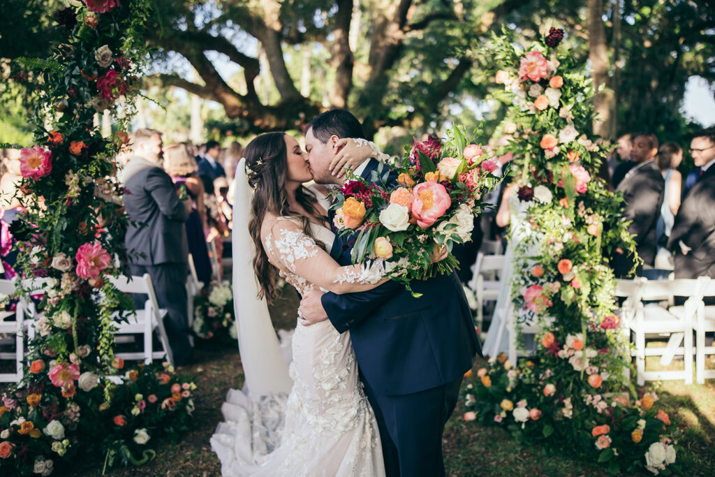 Jewel Toned, Bright, and Punchy Floral Color Palette