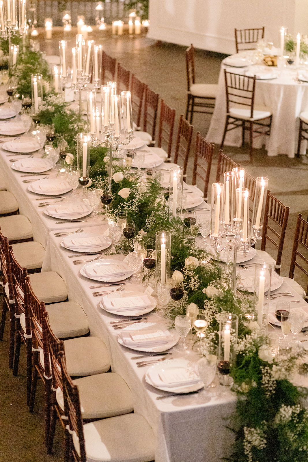 Holiday Inspired Reception that Compliments the Venue