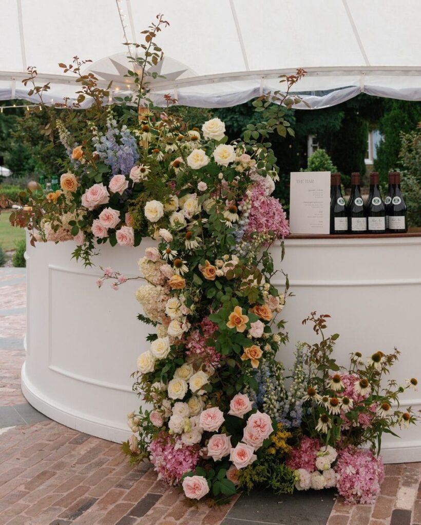 Floral Install on Bar
